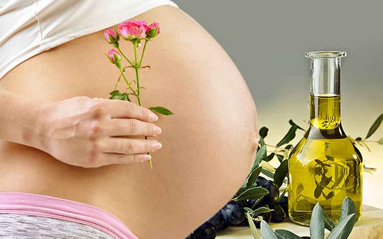 Беременная женщина и эфирные масла
